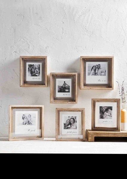 dad wood + brass frame