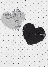 Load image into Gallery viewer, girls sequin heart dot tee
