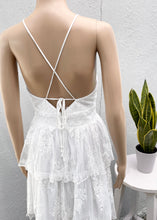 Load image into Gallery viewer, tiered halter lace dress
