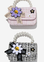 Load image into Gallery viewer, daisy tweed pearl handle bag
