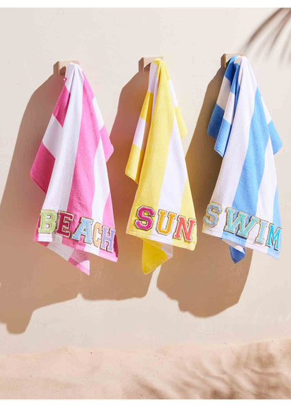 patch beach towel
