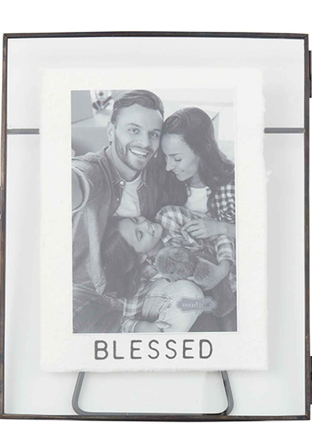 blessed glass metal frame