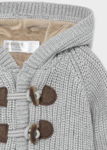 baby lined toggle hoodie cardigan