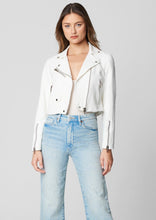 Load image into Gallery viewer, women cotton zip moto jacket

