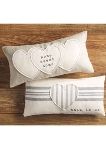 long heart pillow