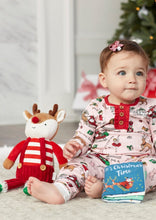 Load image into Gallery viewer, 2-piece set. Plush holds soft book about the magic of Christmas.
