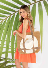 Load image into Gallery viewer, straw hat + tote set
