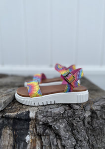 Tie dye sandals women's on sale shoes