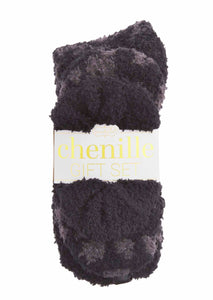 chenille socks 3 pc gift set