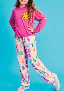 girls plush pant - beary sweet