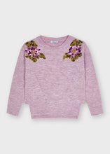 Load image into Gallery viewer, girls floral sweater
