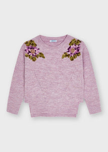 girls floral sweater