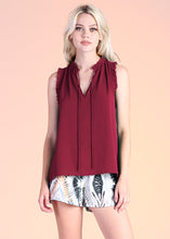 Load image into Gallery viewer, crepe ruffle trim cami top
