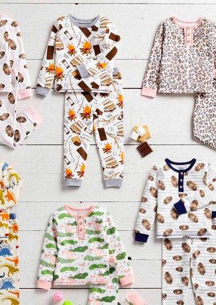 kids smores pj set