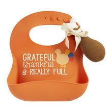 Load image into Gallery viewer, thanksgiving bib &amp; rattle
