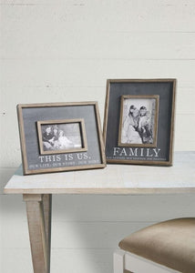family wood frame