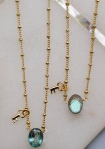 key to my heart stone necklace