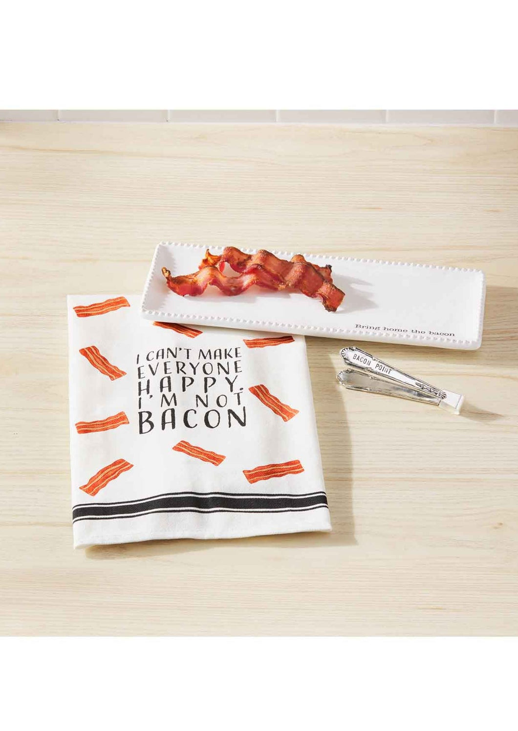 bacon tray & towel 3pc set