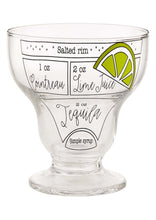 Load image into Gallery viewer, margarita recipe glass
