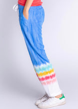 Load image into Gallery viewer, rainbow tie dye cozy jogger
