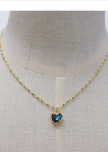 Load image into Gallery viewer, stone heart necklace

