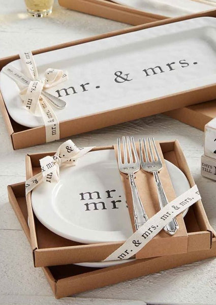 mr & mrs cake plate 3 set