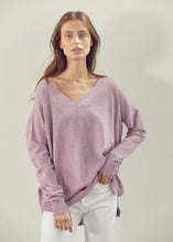 Load image into Gallery viewer, v neck seam sweater
