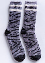Load image into Gallery viewer, cozy socks zebra
