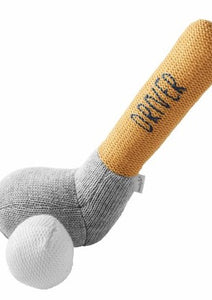 baby knit golf rattle