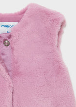 Load image into Gallery viewer, girls faux fur vest 6mo-3
