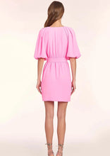 Load image into Gallery viewer, surplice puff sleeve dress

