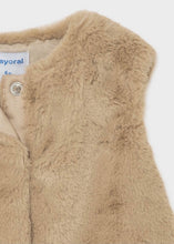 Load image into Gallery viewer, girls faux fur vest 6mo-3
