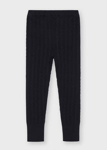 girls cable knit legging