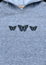 Load image into Gallery viewer, girls embroidered butterfly hoodie

