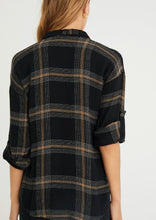 Load image into Gallery viewer, roll tab plaid shirt
