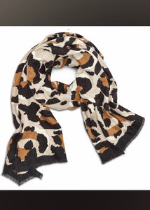 cozy leopard scarf