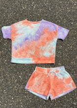 Load image into Gallery viewer, girls cozy tie dye shorts
