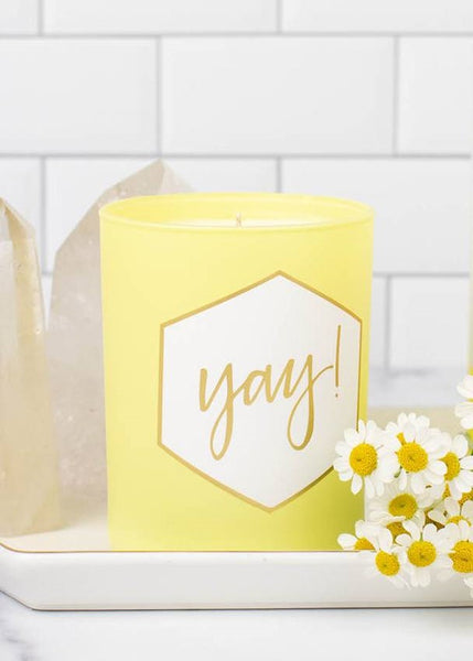 painted candle - yay