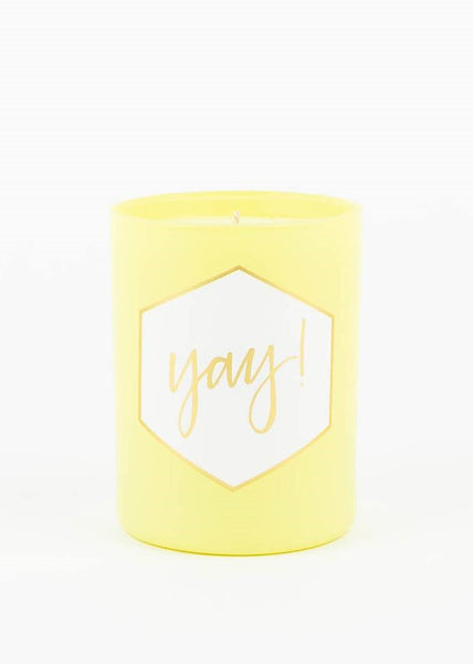 painted candle - yay