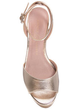 Load image into Gallery viewer, gold metallic sandal

