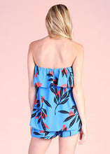 Load image into Gallery viewer, trop leaf print strapless top

