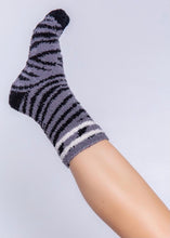 Load image into Gallery viewer, cozy socks zebra
