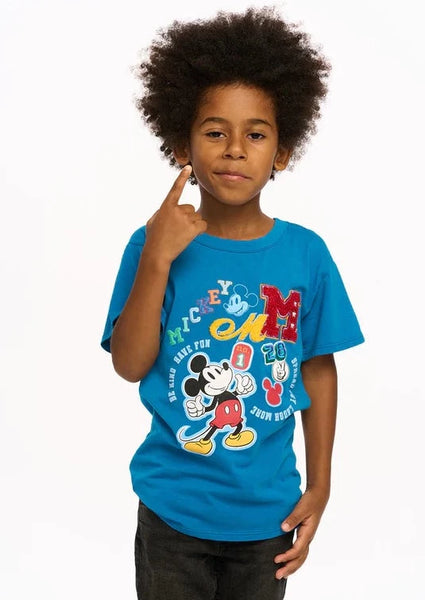 kids varsity micky tee