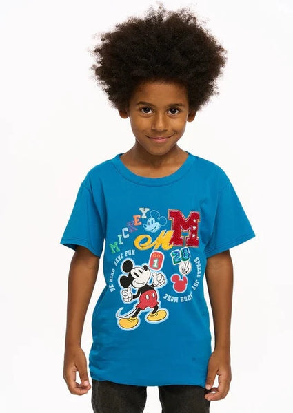 kids varsity micky tee