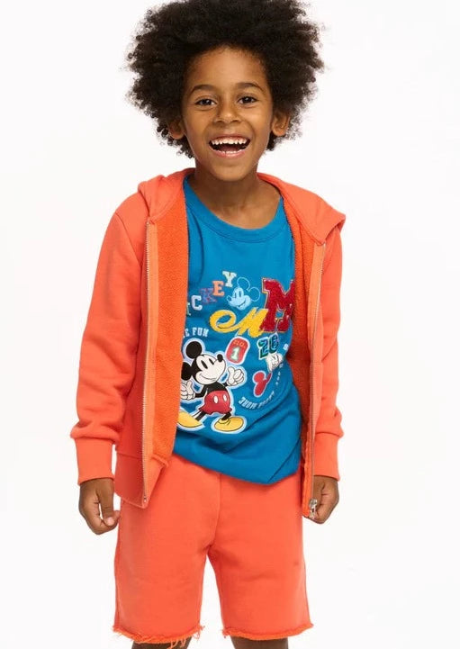 kids french terry zip hoodie