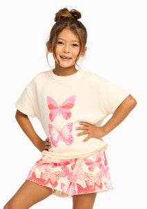 girls butterflies shorts