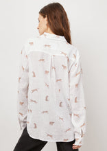 Load image into Gallery viewer, linen scatter leo shirt
