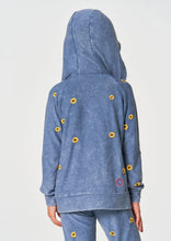 Load image into Gallery viewer, kids zip hoodie - daisies

