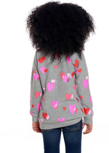 Load image into Gallery viewer, girls knit cozy top - love hearts
