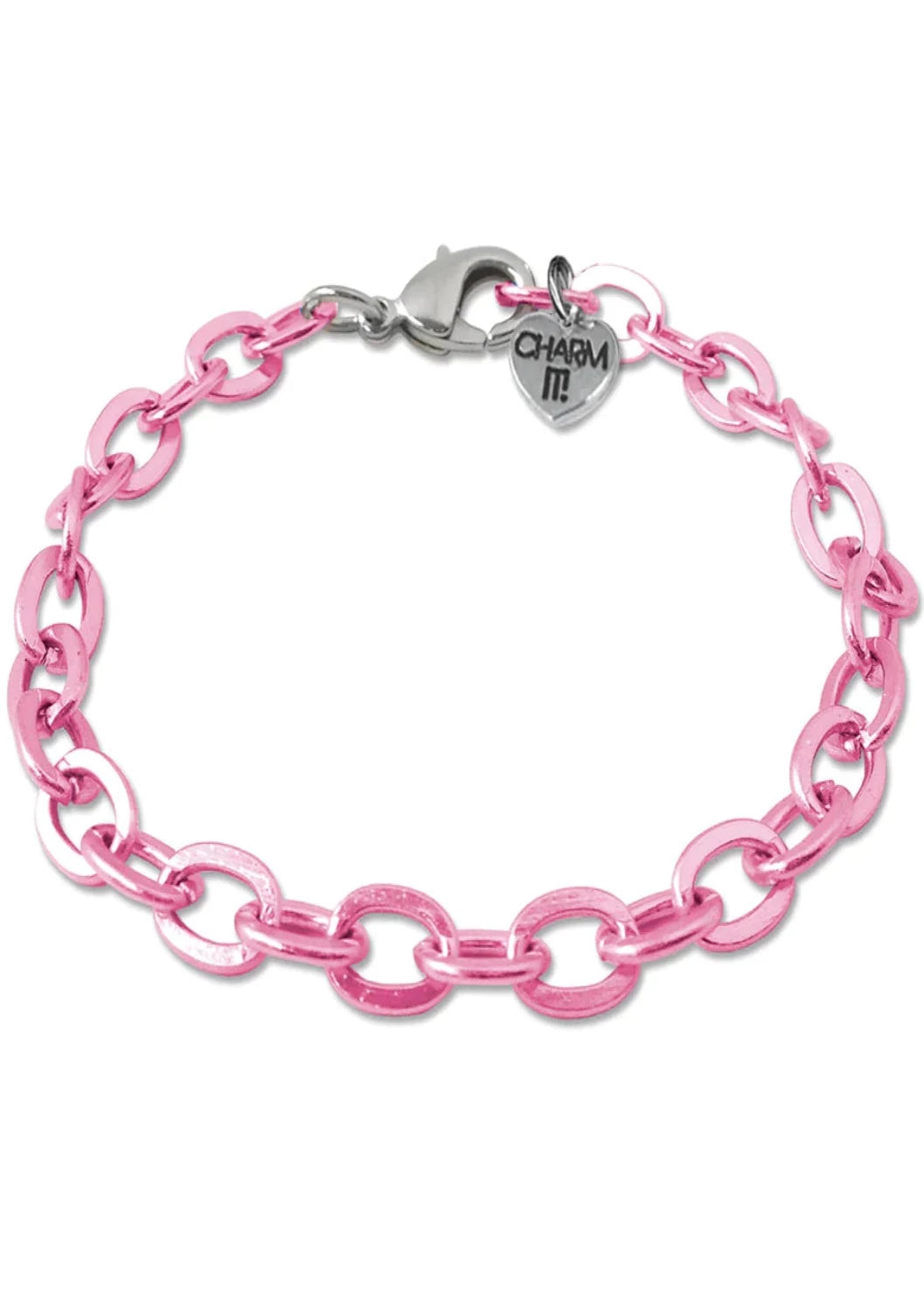 pink chainlink bracelet